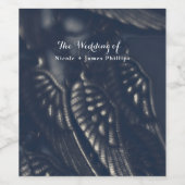 Dark Angel Wings Gothic Glam Party Wijnlabels Wijn Etiket (Enkel label)