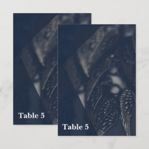 Dark Angel Wings Gothic Glam Table Number Kaart