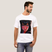 Dark Anime Karakter Portret - Intense esthetiek T-shirt (Voorkant volledig)