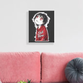 Dark Anime  "Still Here" Aesthetic Gothic Illustra Canvas Afdruk (Insitu (Woonkamer))