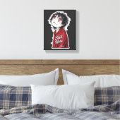Dark Anime "Still Here" Aesthetic Gothic Illustra Canvas Afdruk (Insitu (Slaapkamer))