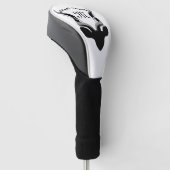 Dark Antelope Silhouette Monogram Golfheadcover (Schuin)