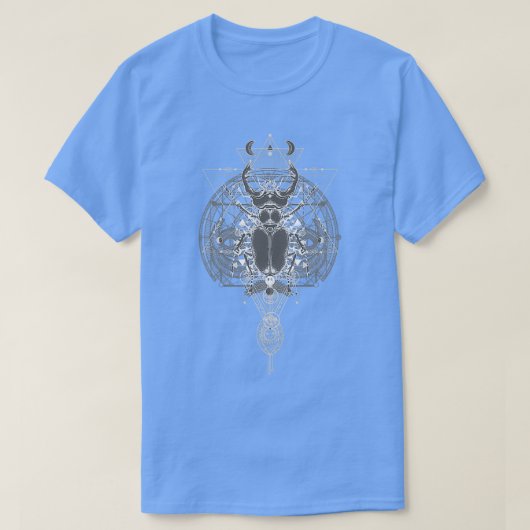 Dark Arcane Esoteric Egyptian Scarab Sigil T-shirt (Design voorkant)