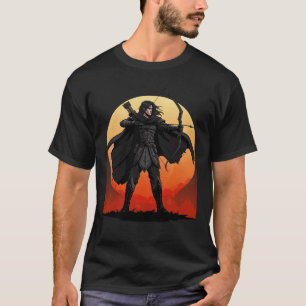 Dark Archer Warrior bij zonsondergang T-shirt