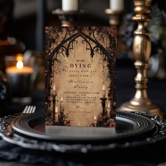 Dark Archway Gothic Halloween Kaart