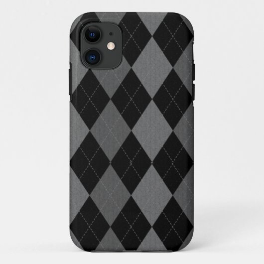 Dark Argyle Case-Mate iPhone Case (Achterkant)