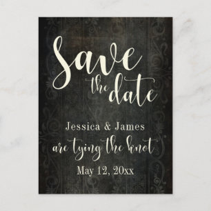 Dark  artwork, Typografie 30 Save the Date Aankondigingskaart