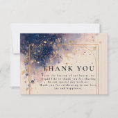 Dark Astrology Wedding Bedankkaart (Voorkant)