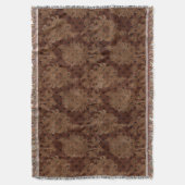 Dark Autumn Damask Deken (Voorkant Verticaal)