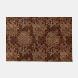 Dark Autumn Damask Deurmat