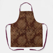 Dark Autumn Damask Schort (Voorkant)