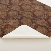 Dark Autumn Damask Sherpa Deken (3/4)