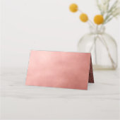 Dark Autumn Floral Gothic Monogram Paarse Plaatskaartje (Achterkant)