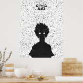 Dark Awakening Silhouette Black & White Poster (Keuken)
