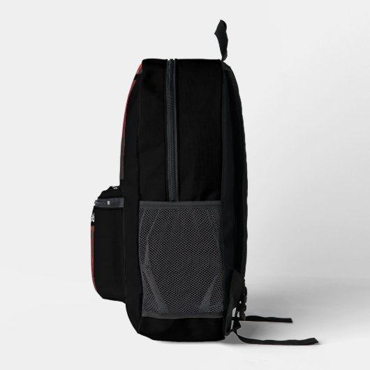 Dark Backpack black Bedrukte Rugzak (Rechts)