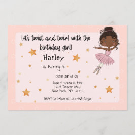 Dark Ballerina Party uitnodiging