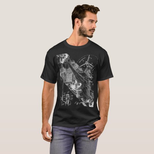 Dark Basic T-Shirt van de mannen - Wind - Powered (Voorkant volledig)