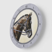 Dark Bay Sport Horse Grey Grote Klok (Hoek)