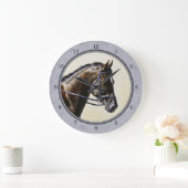 Dark Bay Sport Horse Grey Grote Klok (Huis)