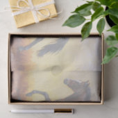 Dark Bay Stallion Horse Galloping Tissuepapier (Geschenk)