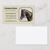 Dark Bay Trakehner Sport Paard Visitekaartje (Voorkant / Achterkant)