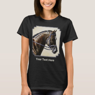 Dark Bay Trakehner Warmblood Horse T-shirt