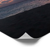 Dark Beach Sunset Poster (Hoek)