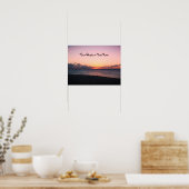 Dark Beach Sunset Poster (Keuken)
