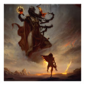 Dark Beast vs. Warrior Foto Afdruk (Voorkant)