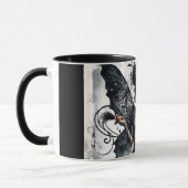 Dark Beauty Gothic Aziatische Fairy Tattoos & Zwee Mok (Links)