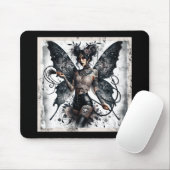 Dark Beauty Gothic Aziatische Fairy Tattoos & Zwee Muismat (Met muis)