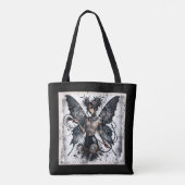 Dark Beauty Gothic Aziatische Fairy Tattoos & Zwee Tote Bag (Achterkant)