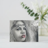 Dark Beauty moon shadows briefkaart (Staand voorkant)
