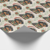 Dark Berenedoodle Wrapping Paper Cadeaupapier (Hoek)
