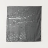 Dark Birch Tree Silhouettes 1 Wandkleed (Voorkant (horizontaal))