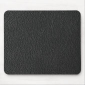 Dark Black Leather Texture Design Office Muismat (Voorkant)