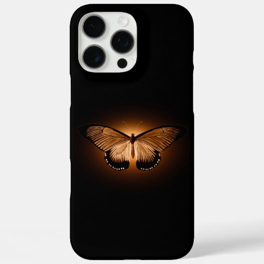 Dark Black Moody Moth verlicht Case-Mate iPhone Case (Achterkant)