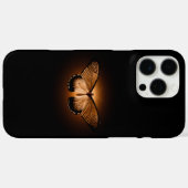 Dark Black Moody Moth verlicht Case-Mate iPhone Case (Achterkant (horizontaal))