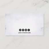 Dark Black & White Dragon Tattoo Shop Visitekaartje (Achterkant)