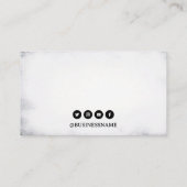 Dark Black & White Sword Tattoo Artiest Visitekaartje (Achterkant)