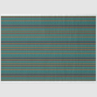 DARK BLAUWGROEN BLUE GREEN & GOLD TRIBAL PATRONEN TISSUEPAPIER
