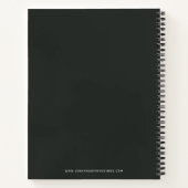 Dark  Bloemen Business Notitieboek (Achterkant)