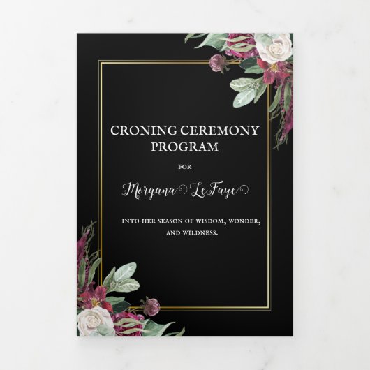 Dark Bloom Croning Ceremony Programma (Cover)