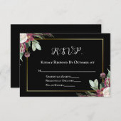 Dark Bloom Croning Ceremony RSVP (Voorkant / Achterkant)