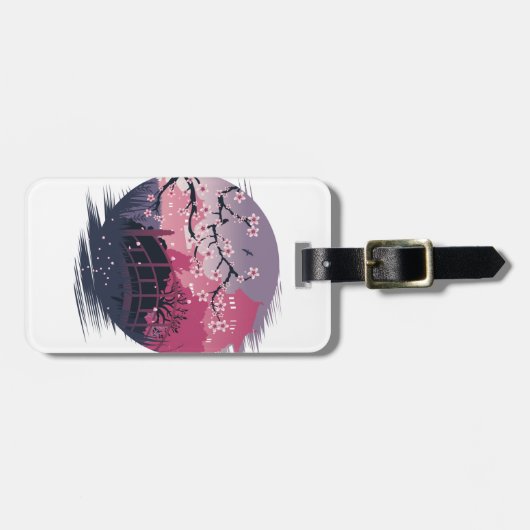 Dark Blossom Bagagelabel (Voorkant horizontaal)