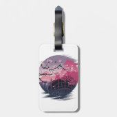 Dark Blossom Bagagelabel (Achterkant verticaal)