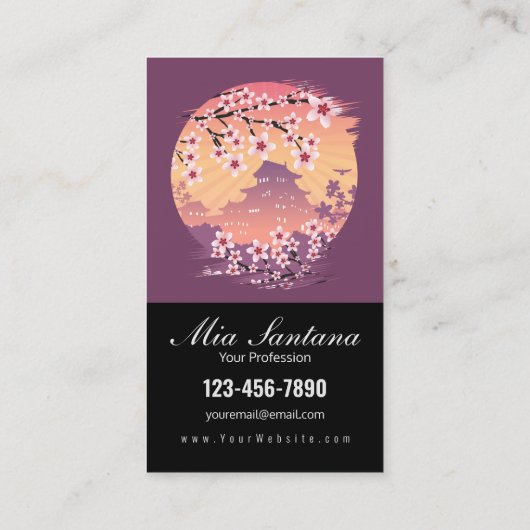 Dark Blossom Beroep Visitekaartje (Achterkant)