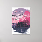 Dark Blossom Canvas Afdruk (Voorkant)