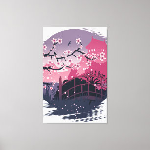 Dark Blossom Canvas Afdruk