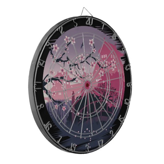 Dark Blossom Dartbord (Voorkant Links)